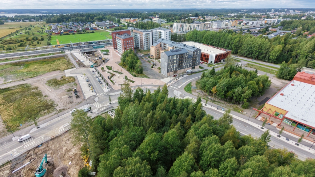 Korttelien 2137, 2134 ilmakuva