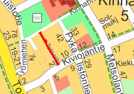 Tataarinkujan työmaa-alue 2020
